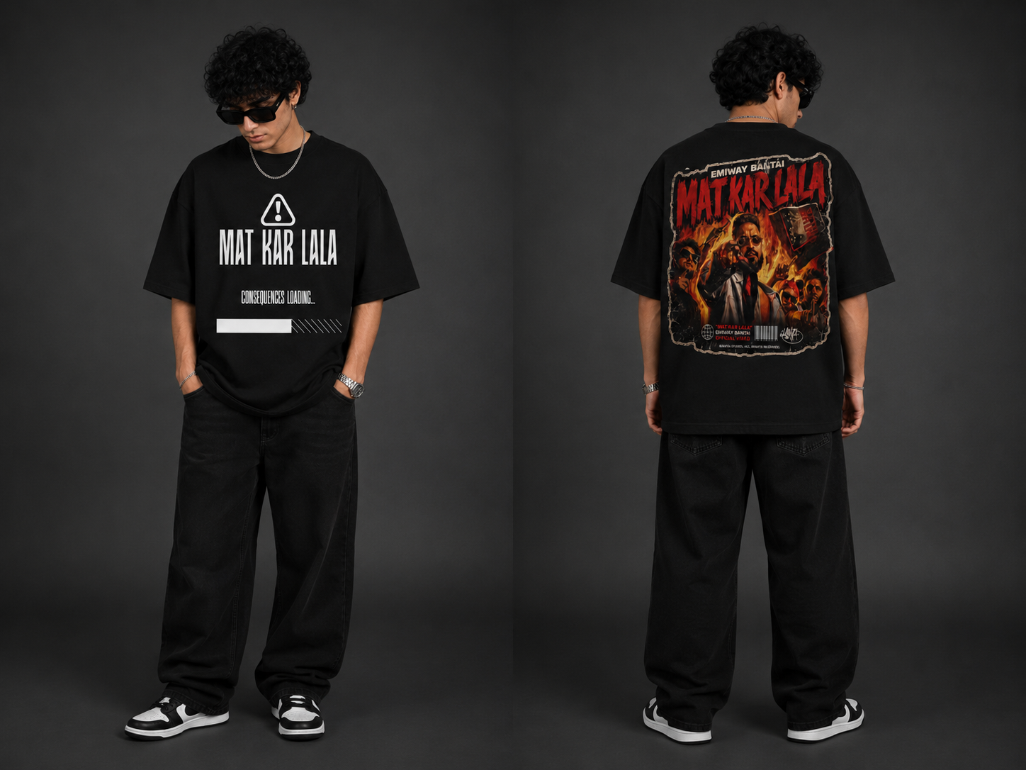 Mat Kar Lala | Oversized Graphic T-Shirt | TrueWave