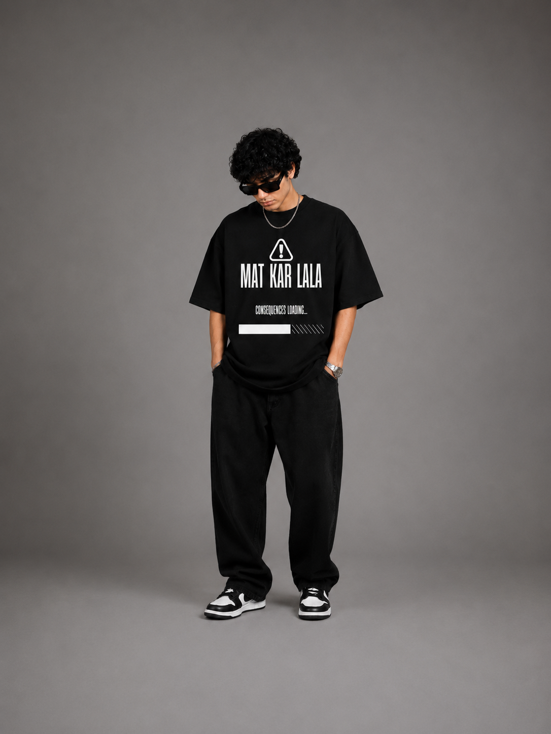 Mat Kar Lala | Oversized Graphic T-Shirt | TrueWave